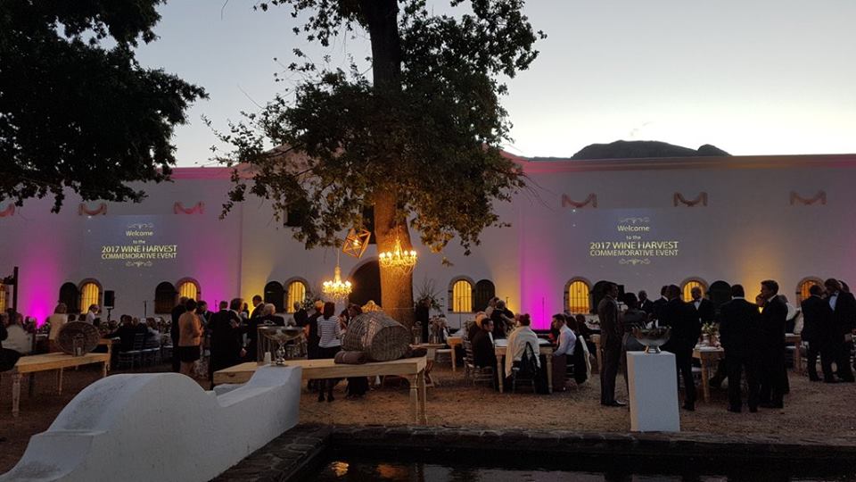 The beautiful event was held at Groot Constantia