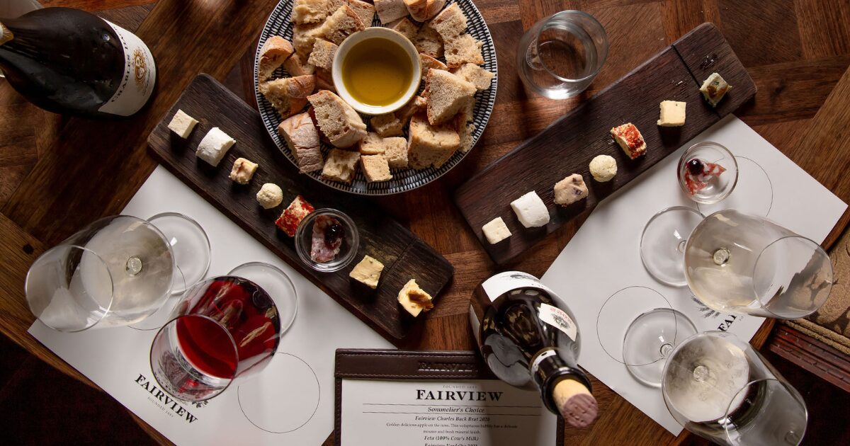A master wine and cheese tasting at Fairview